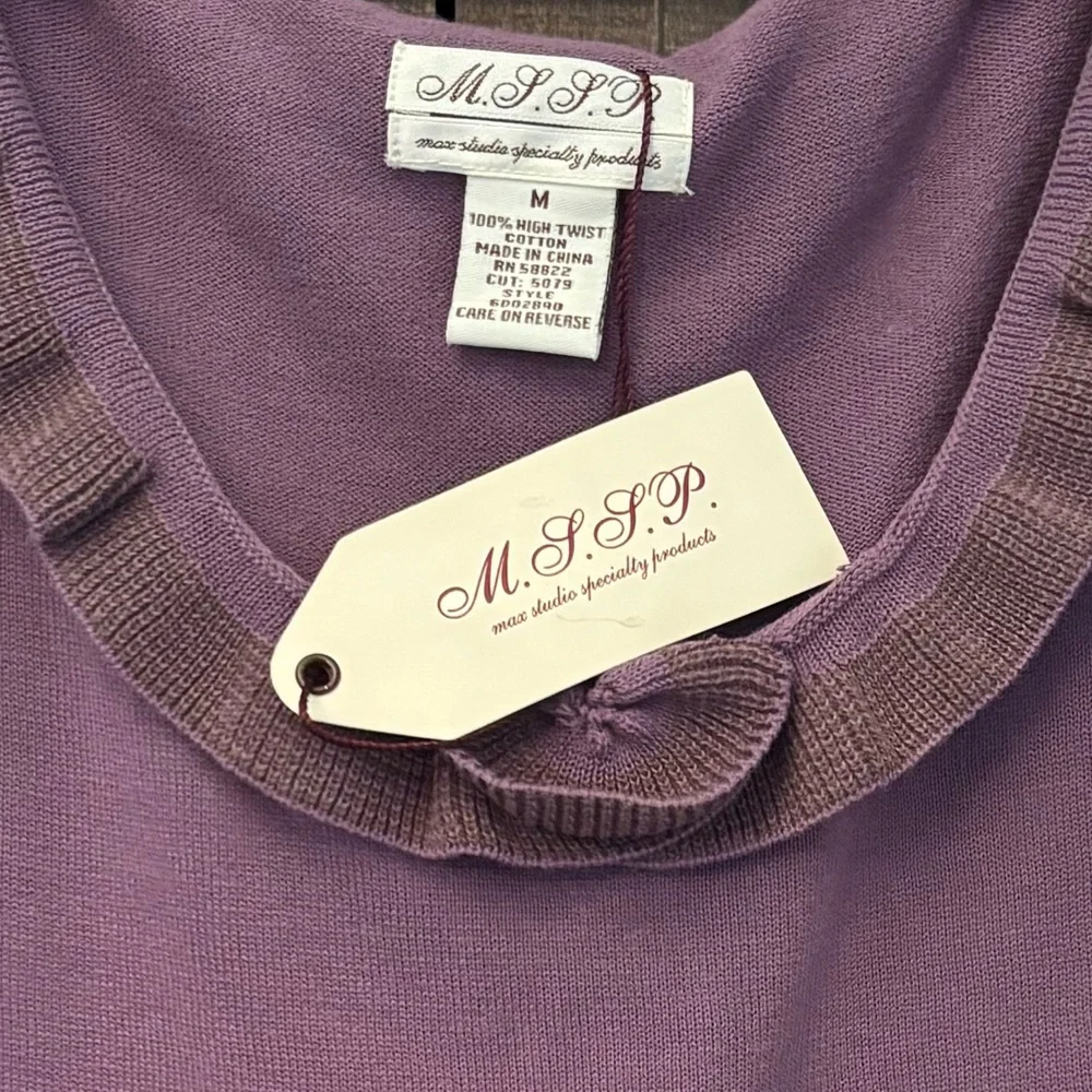 MSSP | Purple Knit Top NWT - Picture 5 of 9